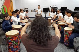 Group drum class